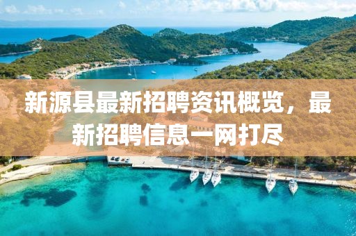 新源縣最新招聘資訊概覽，最新招聘信息一網(wǎng)打盡