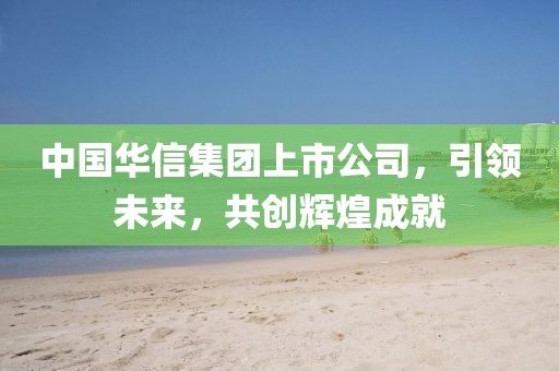 中國華信集團(tuán)上市公司，引領(lǐng)未來，共創(chuàng)輝煌成就