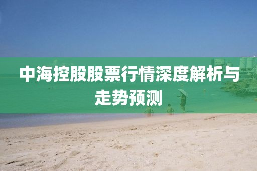 中海控股股票行情深度解析與走勢預測