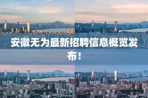 安徽無(wú)為最新招聘信息概覽發(fā)布！