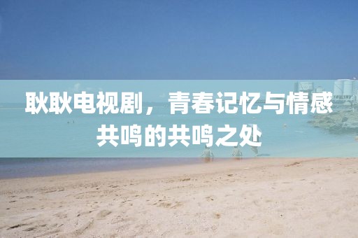 耿耿電視劇，青春記憶與情感共鳴的共鳴之處